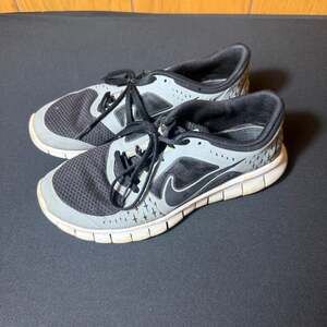 Nike Free Run 3 GS Wolf Grey Black 512165-006 Size 7Y